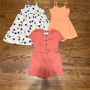 Girls 5t Dress and Rompers Bundle